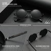 KINGSEVEN Original Designe Sunglasses Gothic Punk Polarized Men UV400 Glasses Women Round Frame Retro Outdoor Summer Eyewear