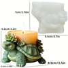 Cute hedgehog relief cylindrical candle silicone mold flower hedgehog relief cylindrical resin mold hedgehog relief gypsum molds