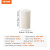 3-Pack Unscented Pillar Candles 65 Hours Burning White Christmas Theme