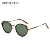ZENOTTIC Steampunk Polarized Sunglasses For Men Vintage Round Mirror Sun Glasses for Women Shades UV400