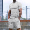 Men'S Summer New Sports Tights Shorts Suit Men'S Running Gym Wear Set Absorbent Breathable High-Quality Sport Casual Suit
