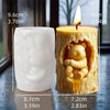 Cute hedgehog relief cylindrical candle silicone mold flower hedgehog relief cylindrical resin mold hedgehog relief gypsum molds