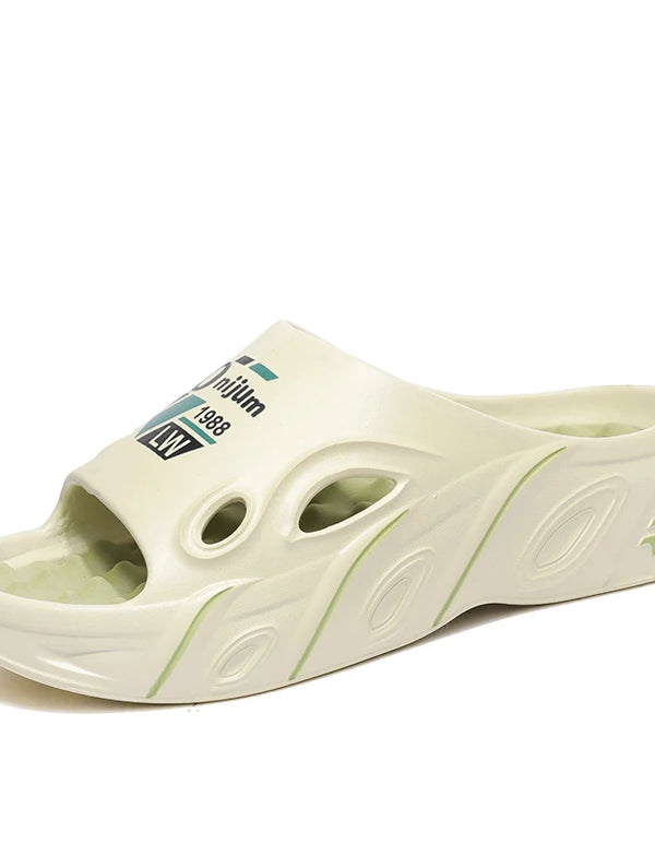 Summer Men Massage Slippers Indoor Outdoor Sandals Beach Men Casual Shoes Comfortable Slides Flip-flops Men Women Home Slippers