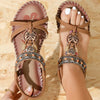 Women's Sandals Wedges Heels Sandals Summer 2025 New Shoes Woman Footwear Bohemia Style Beach Summer Shoes Sandalias De Mujer