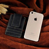 Mens Genuine Leather Cowhide Money Clip Credit Card Case Handy Slim Wallet Magnet A Rfid Black