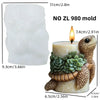 Cute hedgehog relief cylindrical candle silicone mold flower hedgehog relief cylindrical resin mold hedgehog relief gypsum molds