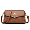 Luxury Handbag Women Bags Designer Pu Leather Knitting Shoulder Messenger Crossbody Bags for Women Mother Bolsa Ladies Hand Bag