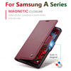 Luxury Leather Wallet Case for  Samsung Galaxy A54 55 53 52 71 72 73 51 34 32 15 Series Mobile Phone Case Card Slots Flip Cover