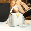 Crocodile Pattern Leather Women Handbags Luxury Fashion Small Shoulder Messenger Bag 2025 New Portable Crossbody Shell Bags