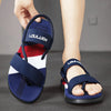 Slippers man summer ankle wrap shoes slip-resistant slide sandals summer male slippers beach Water Shoes Zapatillas Hombre Blue