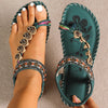 Women's Sandals Bohemia Style Sandals Summer 2025 New Shoes For Woman Flip Flops Beach Summer Shoes Women Low Heels Footwear