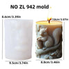 Cute hedgehog relief cylindrical candle silicone mold flower hedgehog relief cylindrical resin mold hedgehog relief gypsum molds