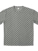 Men's Summer Jacquard Plaid Short-Sleeve T-Shirt And Loose Straight-Leg Casual Shorts Set