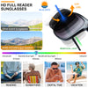 Sunglasses For Men Reading Glasses UV400 Square Presbyopia Optical Reading Glasses Regular Fashion Hyperopia Anti Glare Glasses