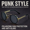 Polarized Round Steampunk ND9 Adjustable Dimming Sunglasses Men 2025 Luxury Brand Punk Fishing Sunglass Anti-Glare Driving UV400