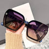 Letter Plaid Glasses Legs Polarized High Definition Sunglasses Women's Light Luxury High Quality Large Frame Sunglasses Gafas