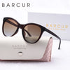 BARCUR Transparent Women Sunglasses Comfort Durable Beautiful PC Cat Eye Frame Party Travel UV400 Polarized Sunglasses Best Gift