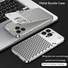 For iPhone 14 15 16 ProMax Metal Heat Dissipation Phone Case 15Pro Aluminum Alloy Aromatic Ultra-thin Shock-absorbing Back Cover