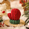 Candles,Christmas 3D Woolen Gloves Candles Soy Wax White Aromatic Aromatherapy Candles Party Guest Souvenirs Home  Birthday Gift