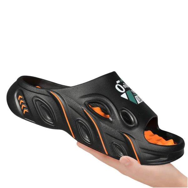 Summer Men Massage Slippers Indoor Outdoor Sandals Beach Men Casual Shoes Comfortable Slides Flip-flops Men Women Home Slippers