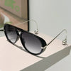 Oversized Pilot Sunglasses 2025 New in Fashion Double Bridge Gradient Shades Women Trendy Luxury Brand Design Sun Glasses UV400