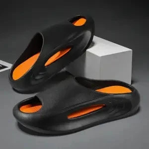 Korean Slippers Men's Summer Outer Wear Anti-slip Stomping Shit Feeling Super Soft Men's Sandal Mop Home Trendy One Word Mop