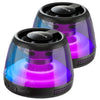 Cyber Style Magnetic Wireless Mini Speaker, 5.1 Surround Sound, High Definition Audio, Dual Stereo Bass,USB Type-C Charging,