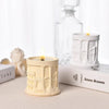 Roman Embossed Silicone Mould DIY Aroma Candle Cement Plaster Cups - Reusable Durable Mold Long-Lasting Fragrance Craft Design