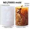 Cute hedgehog relief cylindrical candle silicone mold flower hedgehog relief cylindrical resin mold hedgehog relief gypsum molds