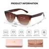 CATMONROE 1pcs Women Sunglasses UV400 Lightweight Fashion Multiple Color Options Pink Lenses Polarized Sunglasses Perfect Gift