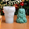 DIY Handmade Christmas Pattern Cylindrical Candle Silicone Mold Sculpture Pattern Cylindrical Candle Silicone Mold