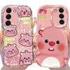 Loopy Wave Case for Samsung Galaxy S25 S24 S23 S22 S21 Ultra Plus S20 FE A73 A72 A71 A56 A55 A54 5G A52 A52S A51 4G Back Cover