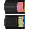 Mens Genuine Leather Cowhide Money Clip Credit Card Case Handy Slim Wallet Magnet A Rfid Black
