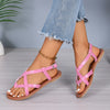 Women's casual flat sandals with clip on design Popular brown Color comfortable shoes for daily wear