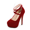 Summer Temperament New European American Fashion Cross-Stretched Large-Size High Heels Women's Nightclub Women's Shoes Elegant