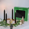 Black 40 Pcs 4Inch Rod Wax, Drip-Free, Smoke-Free, Fragrance-Free, Home Dinner Candles, Hand-Pulled, High-Quality, Suitable for Church, Family, Wedding, Party, Seasonal Celebrations, Emergency Situations and Home Decoration,