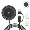 2-in-1 Magnetic Wireless Charger For iPhone 16 15 14 13 12 Pro Max USB Type C Fast Charger Phone Fast Charging Cable Accessories