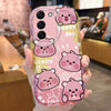 Loopy Wave Case for Samsung Galaxy S25 S24 S23 S22 S21 Ultra Plus S20 FE A73 A72 A71 A56 A55 A54 5G A52 A52S A51 4G Back Cover