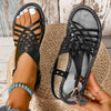 Trendy Cross Sandals 2025 Summer New Casual Solid Color Flat Bottom Anti Slip Beach Sandals Luxury Sandals Women Designers