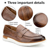 Men's Causal Loafers Shoes Faux Leather Loafers Wedding Dress Shoes Black