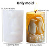 Cute hedgehog relief cylindrical candle silicone mold flower hedgehog relief cylindrical resin mold hedgehog relief gypsum molds