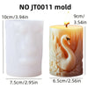 Cute hedgehog relief cylindrical candle silicone mold flower hedgehog relief cylindrical resin mold hedgehog relief gypsum molds