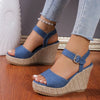 Espadrilles Wedges Woman Sandals Summer New in Ladies Comfort Casual Shoes Party Sandals Footwear Zapatillas Mujer Verano