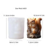 Cute hedgehog relief cylindrical candle silicone mold flower hedgehog relief cylindrical resin mold hedgehog relief gypsum molds