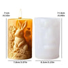 Cute hedgehog relief cylindrical candle silicone mold flower hedgehog relief cylindrical resin mold hedgehog relief gypsum molds