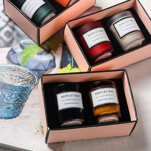 Romantic Soy Candle Lamp Creative Gift Box Fragrance Aromatherapy Candle Set