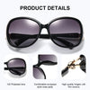 CATMONROE 1pcs Luxury Brand Women Sunglasses Exquisite Wine Red Mirror Frame Fox Style Adorned UV400 Travel Polarized Sunglasses