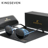 KINGSEVEN Retro Gothic Steampunk Sunglasses Polarized UV400 Men Women Fashion Vintage Eyewear Round Frame Fishing Male Glasses
