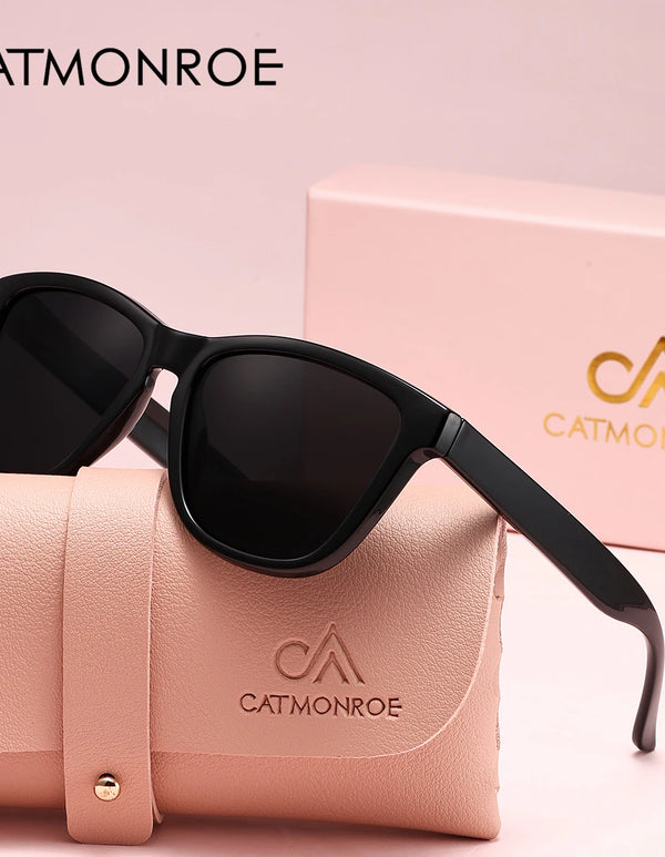 CATMONROE 1pcs Women Sunglasses UV400 Lightweight Fashion Multiple Color Options Pink Lenses Polarized Sunglasses Perfect Gift