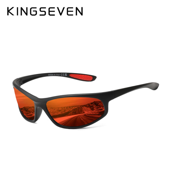 KINGSEVEN Outdoor Sports Riding Sunglasses Men Polarized UV400 Glasses Bicycle Goggle Women Cycling Anti-Glare Fishing Eyewear